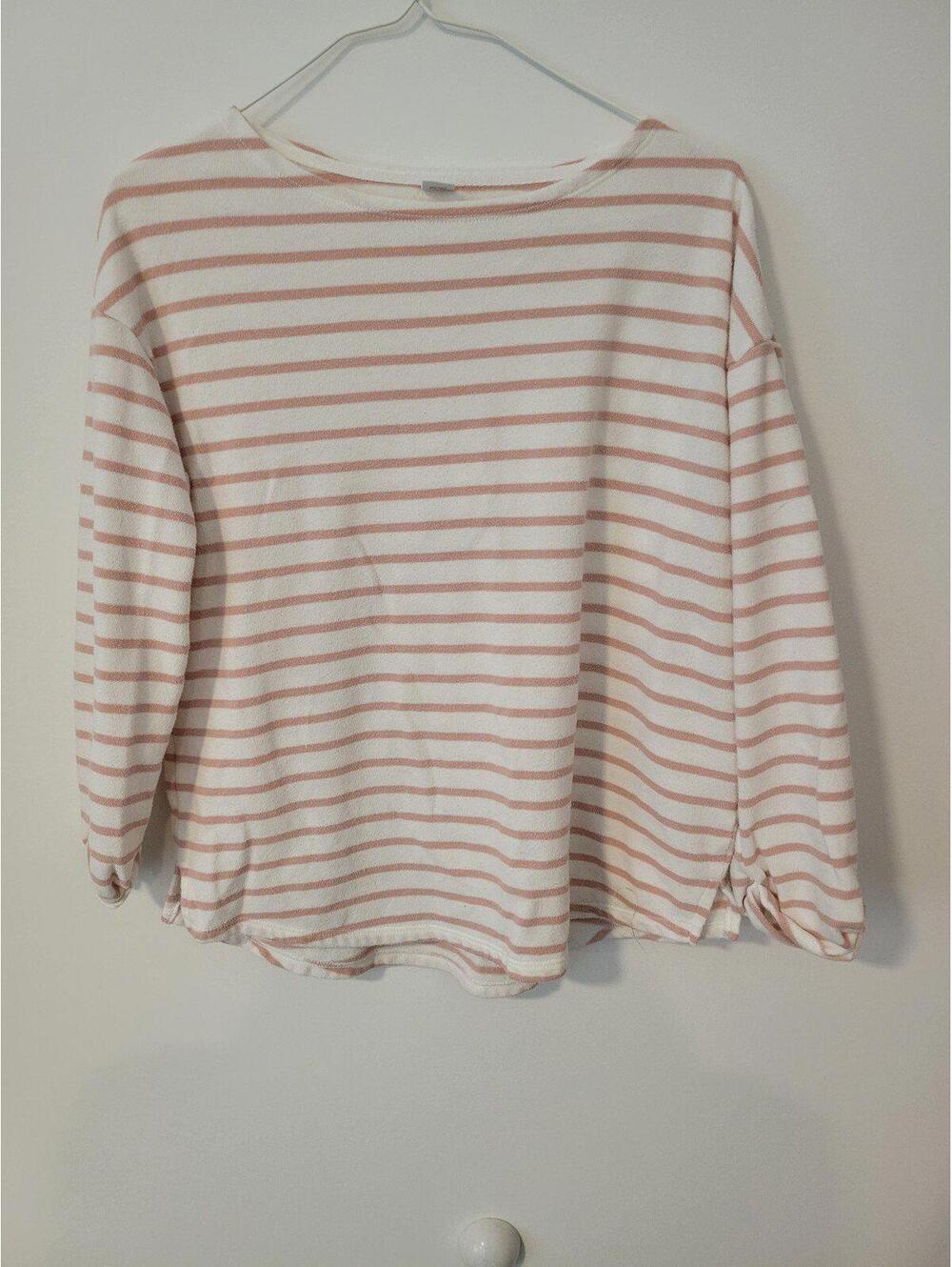 Old Navy Medium 3/4 Sleeve Striped Top